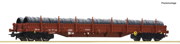 Roco 6600183 - H0 - Rungenwagen Drahtrollen, ČD Cargo, Ep. V-VI